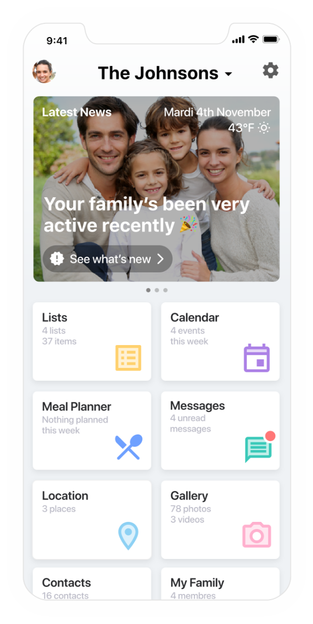 FamilyWall Happy Family Organization